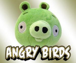пазл Зеленая свинья, один из персонажей в играх Rovio птиц Angry